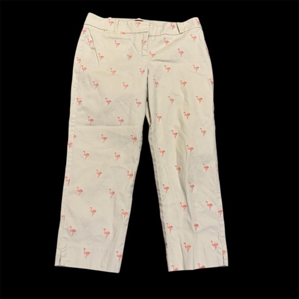 Coastal Talbots Signature Flamingo Embroidered Pants – Size 2P